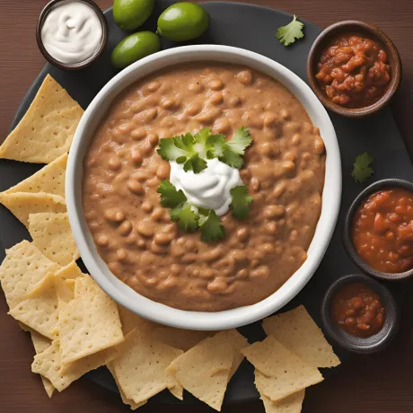 Gęsty dip fasolowy tex-mex - przepis