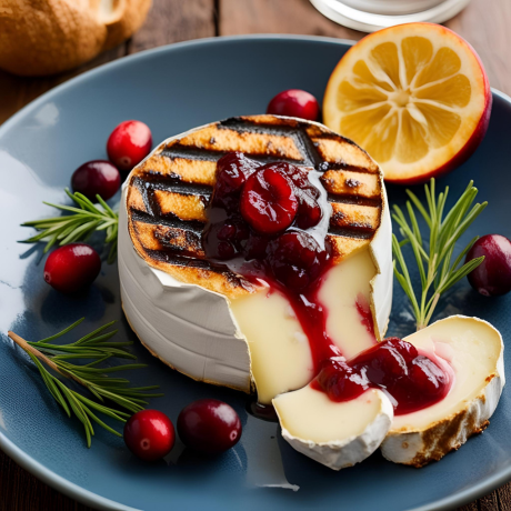 Grillowany camembert z żurawiną